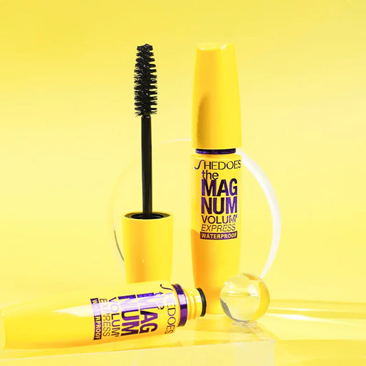 4D Black Mascara | Thickening, Lengthening & Curling Lash Formula | Smudge-Proof Liquid Fiber Mascara