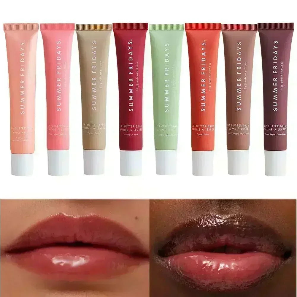 Popular Summer Friday Iced Coff Lip Balm Moisturizing Transparent Lipstick Set Smooth Soft Tube Mirror Lip Gloss Lip Makeupv