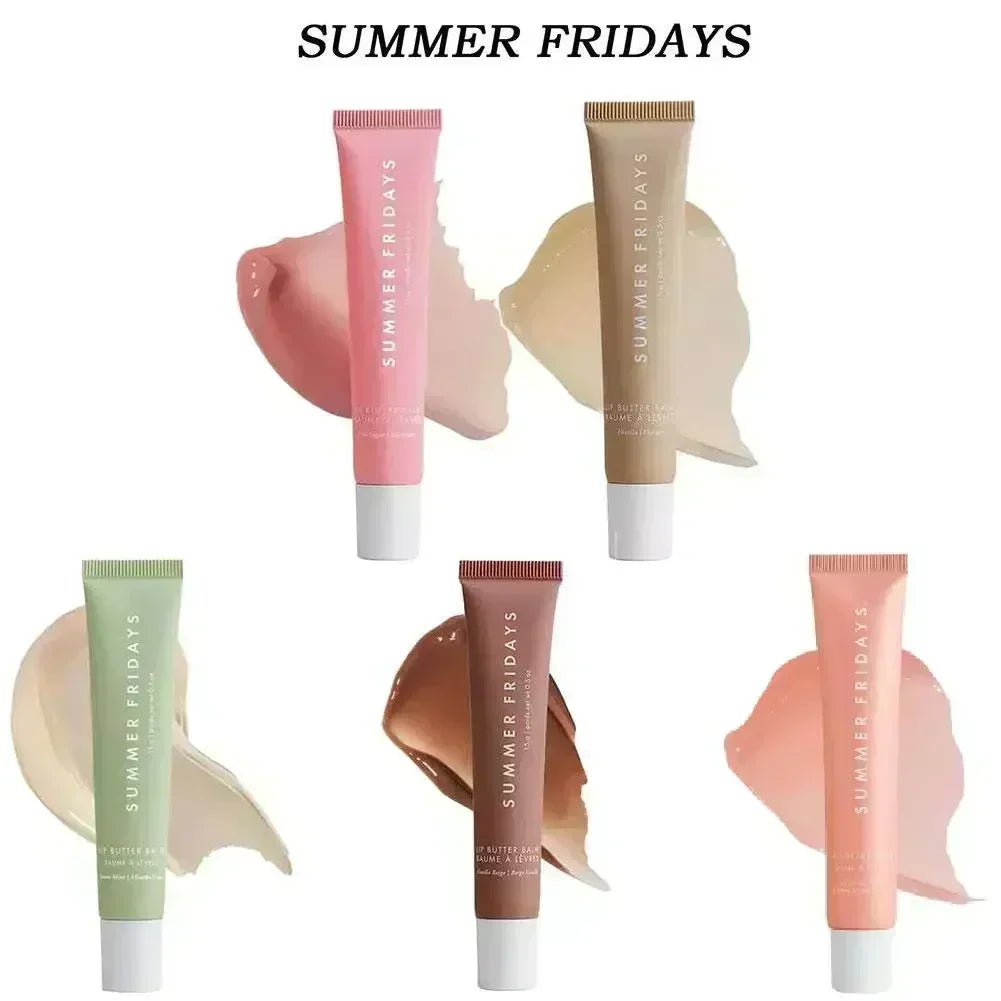 Popular Summer Friday Iced Coff Lip Balm Moisturizing Transparent Lipstick Set Smooth Soft Tube Mirror Lip Gloss Lip Makeupv