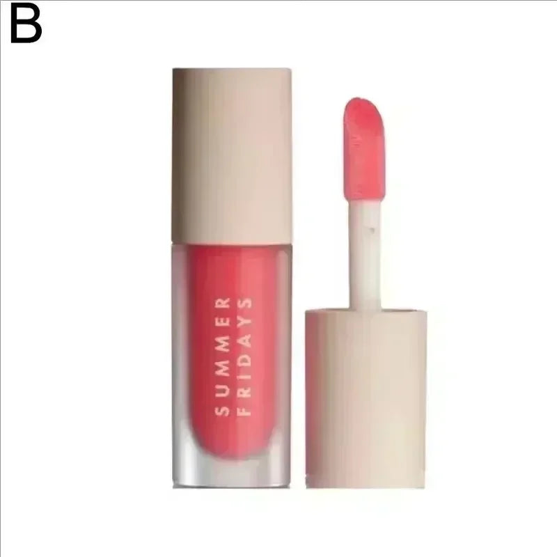 Popular Summer Friday Iced Coff Lip Balm Moisturizing Transparent Lipstick Set Smooth Soft Tube Mirror Lip Gloss Lip Makeupv