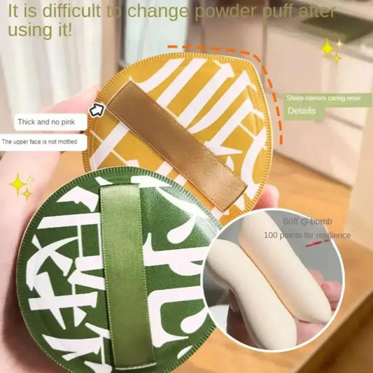 Air Cushion Cosmetic Puff Set | Soft Cotton Candy Makeup Sponges with Storage Box | Wet & Dry Beauty Tools