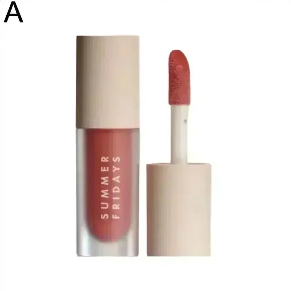 Popular Summer Friday Iced Coff Lip Balm Moisturizing Transparent Lipstick Set Smooth Soft Tube Mirror Lip Gloss Lip Makeupv