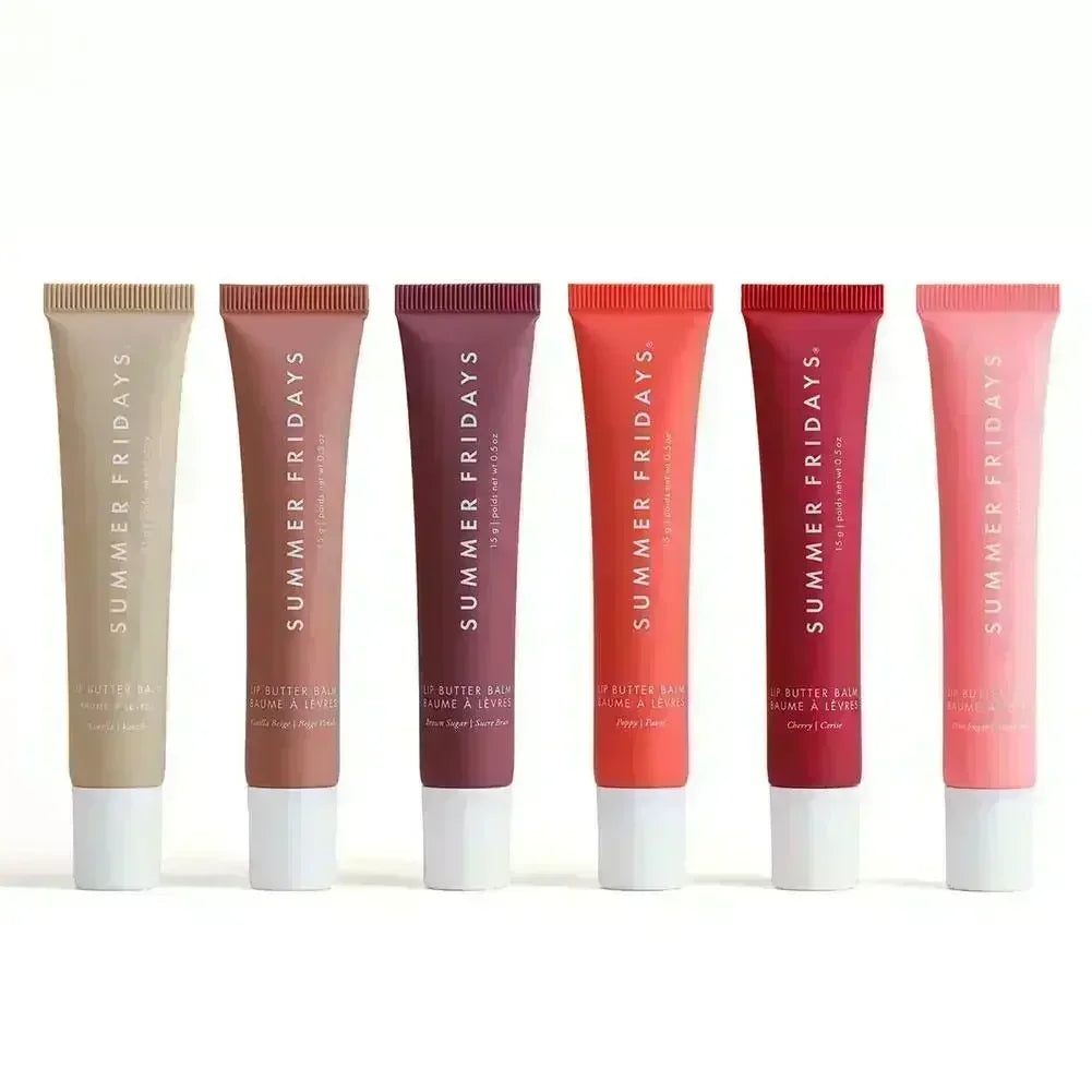 Popular Summer Friday Iced Coff Lip Balm Moisturizing Transparent Lipstick Set Smooth Soft Tube Mirror Lip Gloss Lip Makeupv