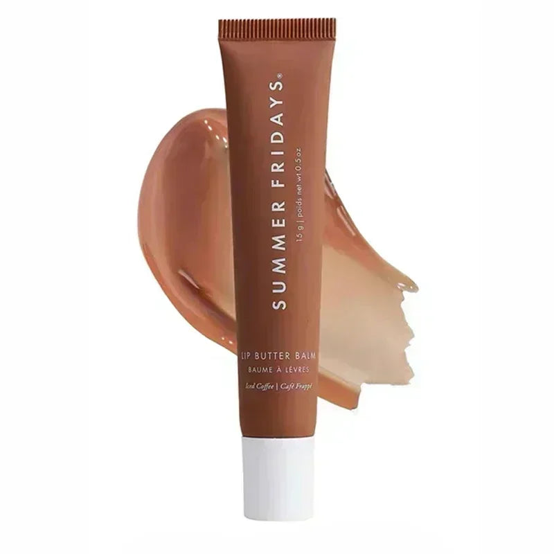 Popular Summer Friday Iced Coff Lip Balm Moisturizing Transparent Lipstick Set Smooth Soft Tube Mirror Lip Gloss Lip Makeupv