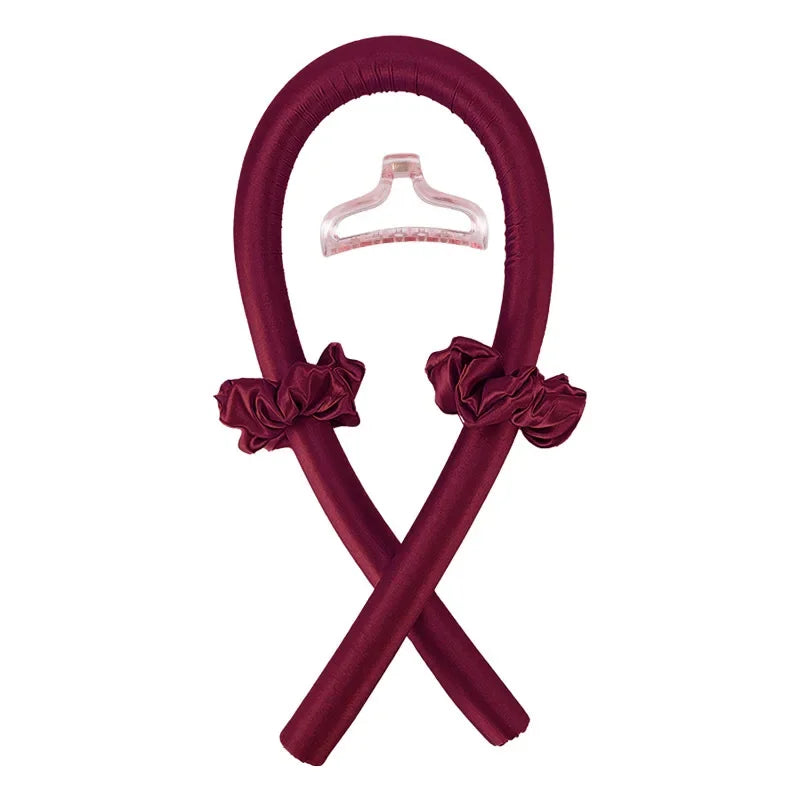 Heatless Curling Rod Headband | No Heat Silk Hair Curlers for Effortless Curls | Soft Sleep-in Ribbon Rollers for Women