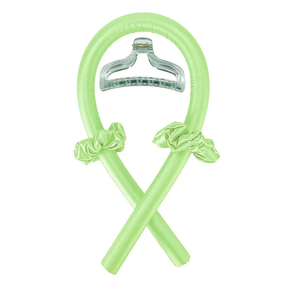 Heatless Curling Rod Headband | No Heat Silk Hair Curlers for Effortless Curls | Soft Sleep-in Ribbon Rollers for Women