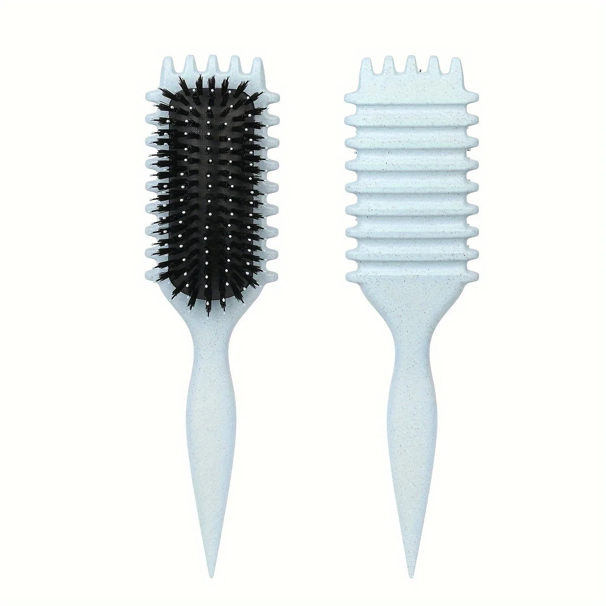 1Pc CANDY BRUSH Curly Hair Styling Brush-Detangling with Prongs, Reduces Pulling Separation  Nylon Bristles for All Curl Types