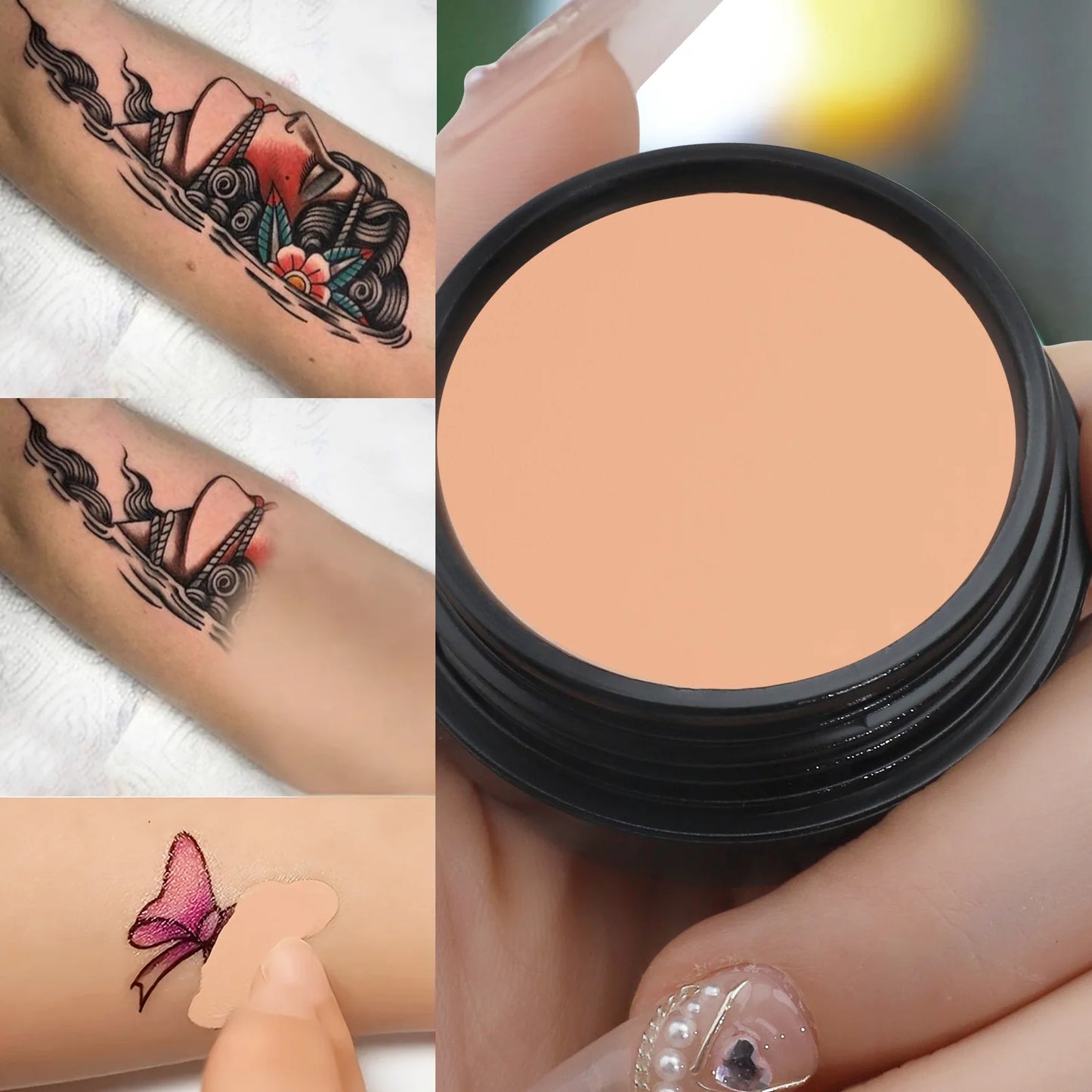 Waterproof Full Coverage Concealer | Tattoo & Scar Cover Foundation | Natural Finish for All Skin Types