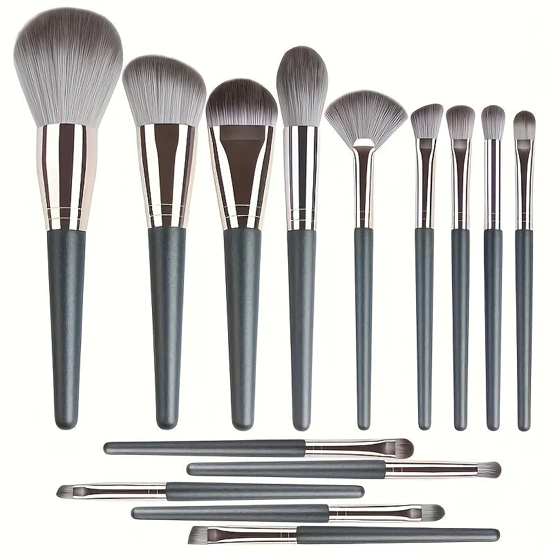 14-Piece Professional Makeup Brush Set – Soft Foundation, Blush & Contour Brushes
