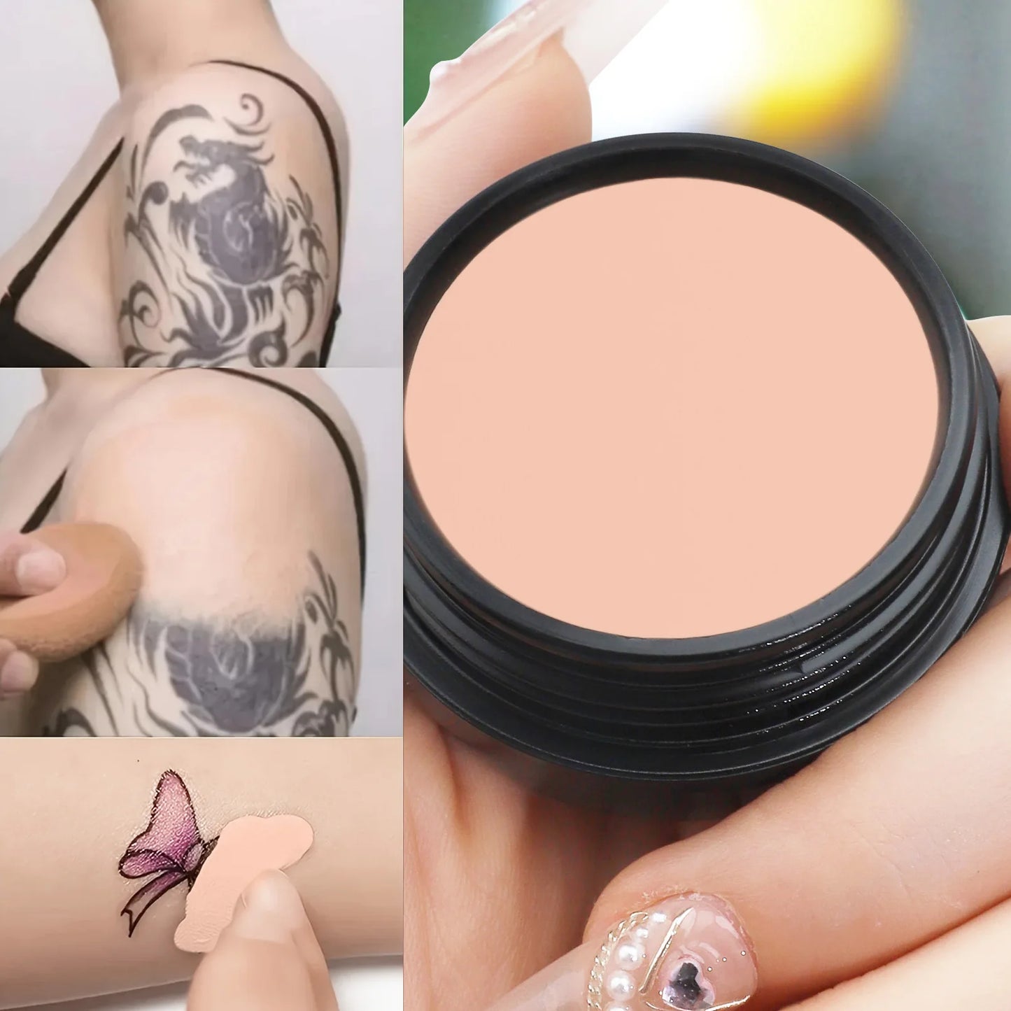 Waterproof Full Coverage Concealer | Tattoo & Scar Cover Foundation | Natural Finish for All Skin Types