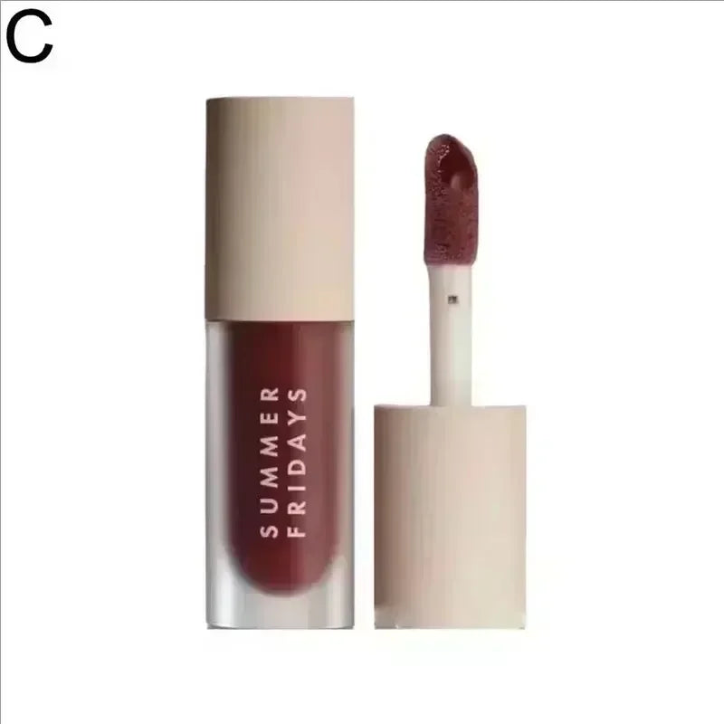 Popular Summer Friday Iced Coff Lip Balm Moisturizing Transparent Lipstick Set Smooth Soft Tube Mirror Lip Gloss Lip Makeupv