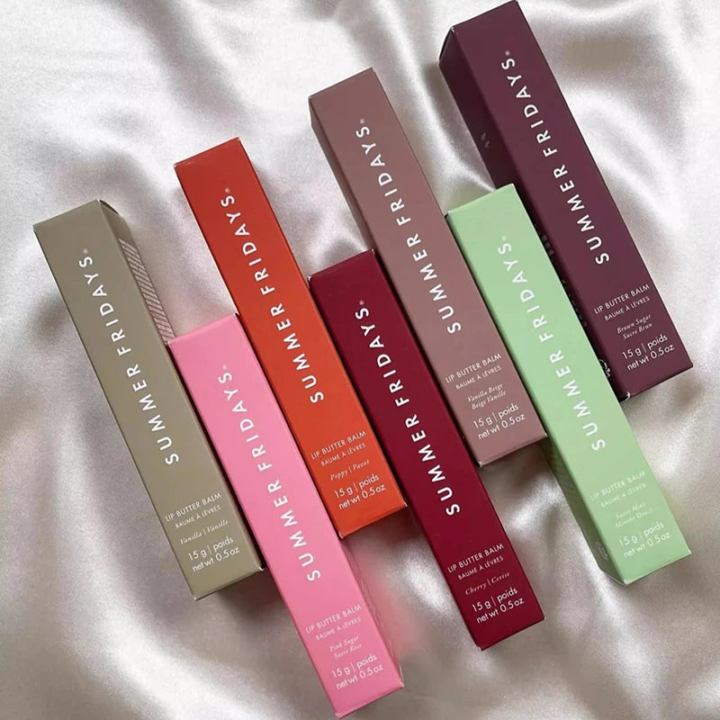 Popular Summer Friday Iced Coff Lip Balm Moisturizing Transparent Lipstick Set Smooth Soft Tube Mirror Lip Gloss Lip Makeupv
