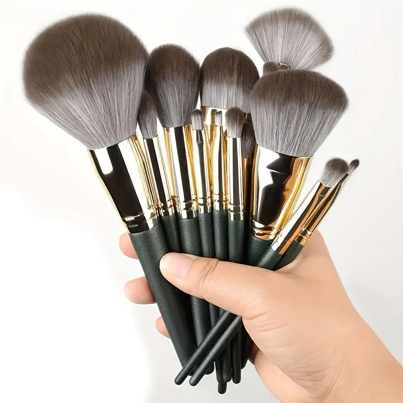 14-Piece Professional Makeup Brush Set – Soft Foundation, Blush & Contour Brushes